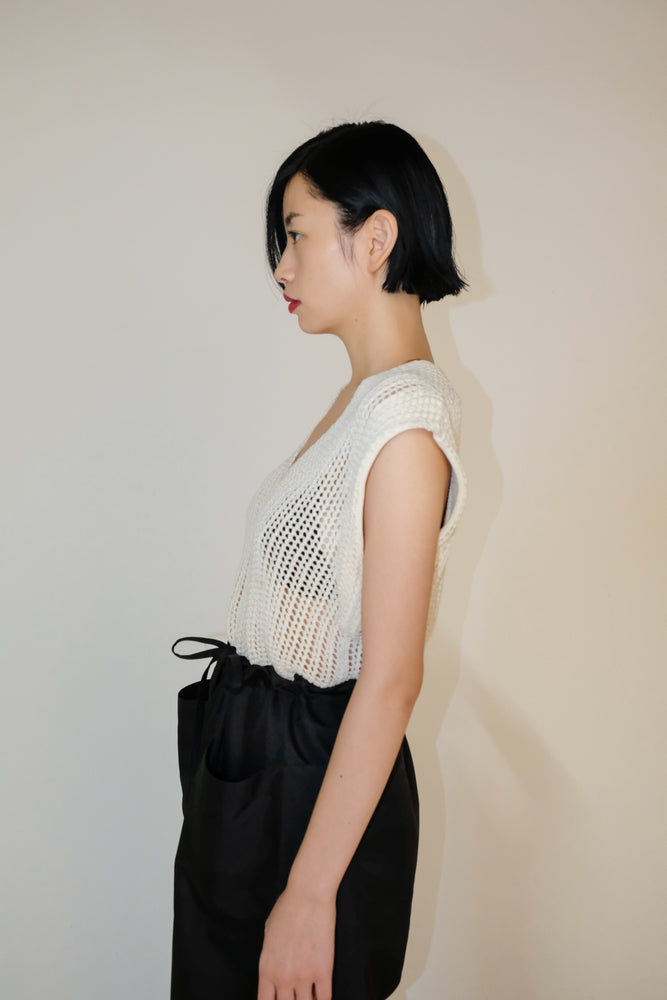 MESH KNIT VEST / ma22s-14